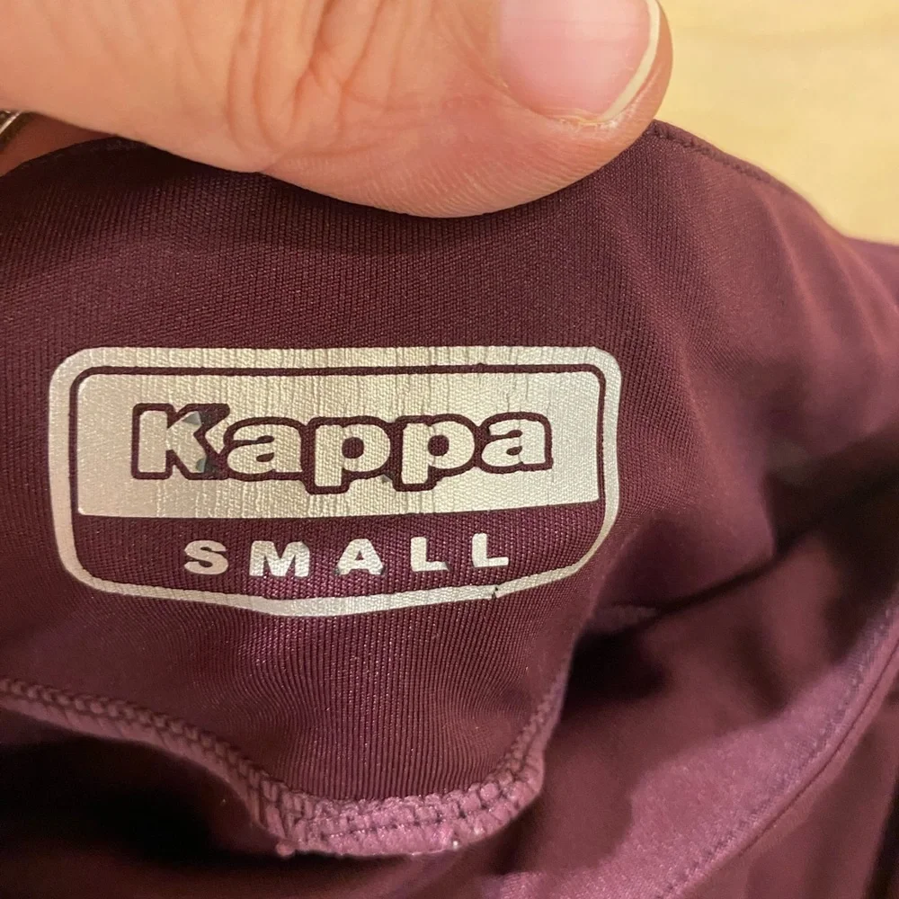Kappa Burgundy Leggings Small (OQ)